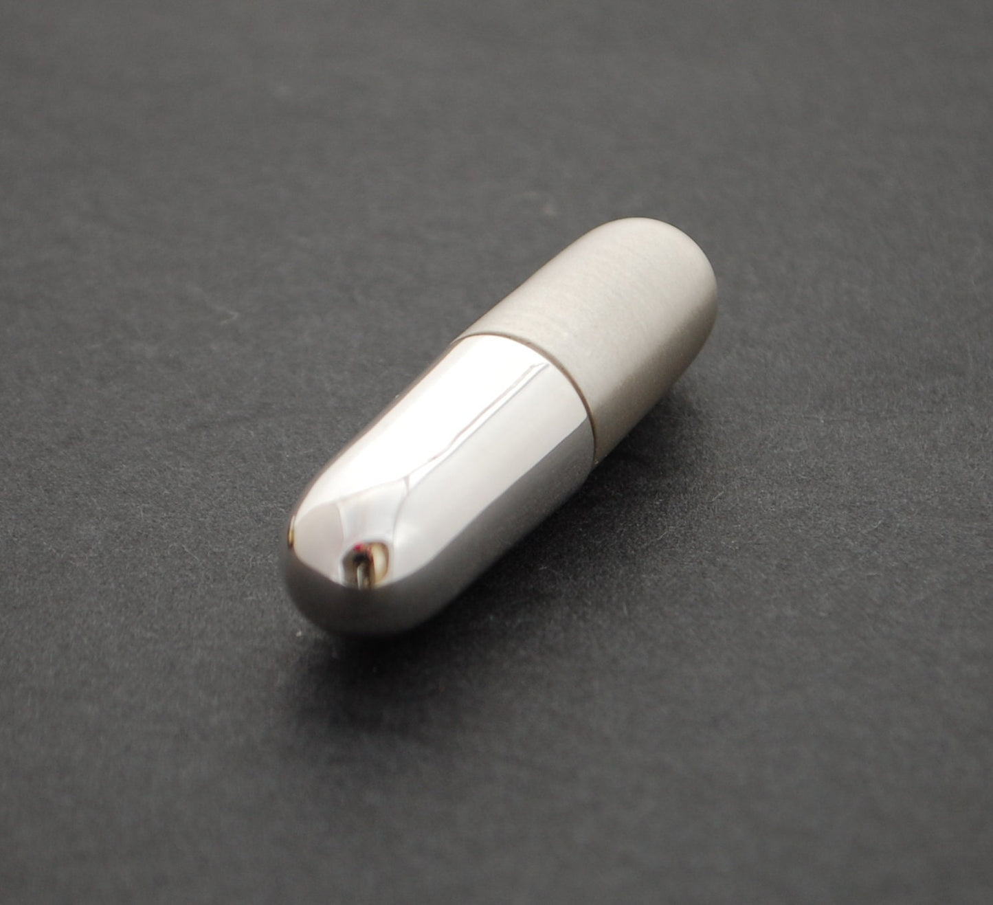 Sterling Silver pill Box MINI Handmade Pill-shaped box, Pill Case - capsule pillbox