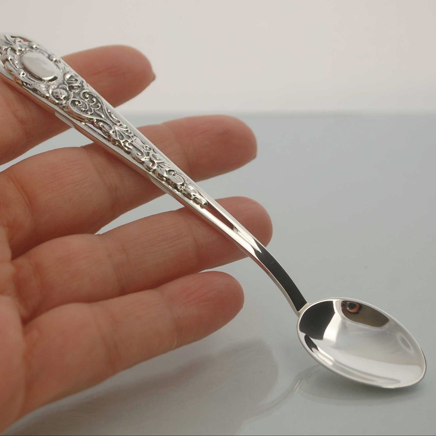 silver baby spoon