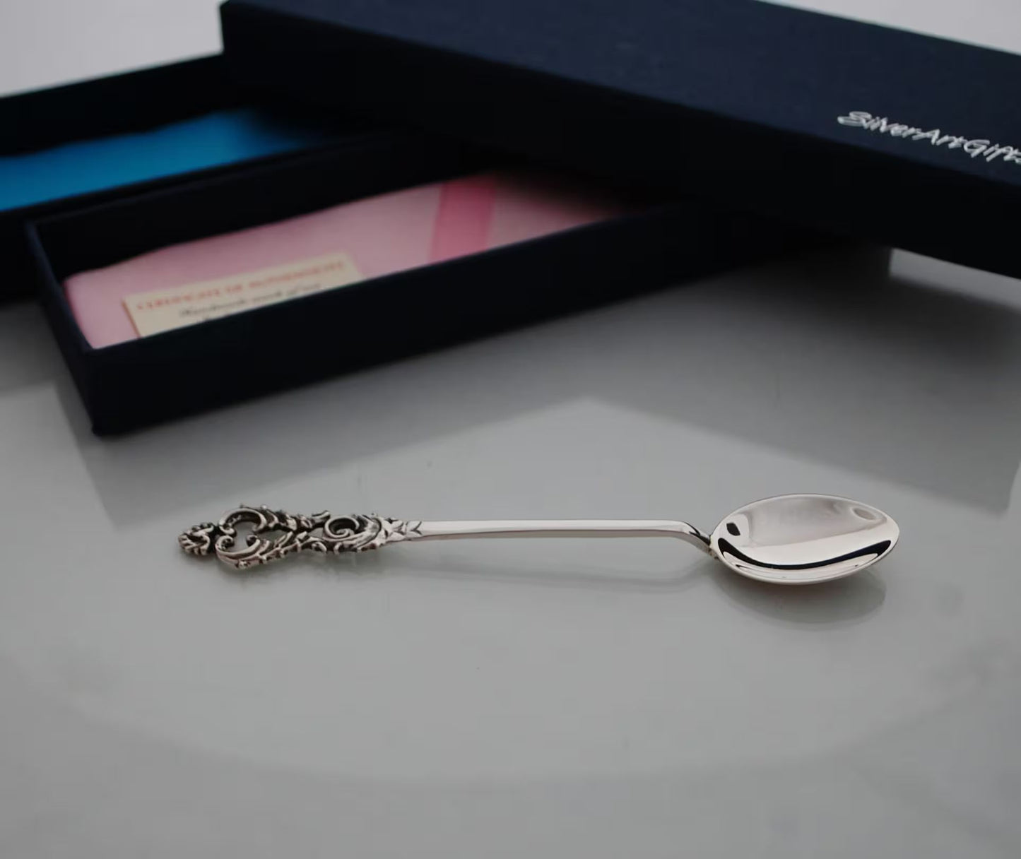 Sterling silver baby spoon, vintage style, mothers day gift