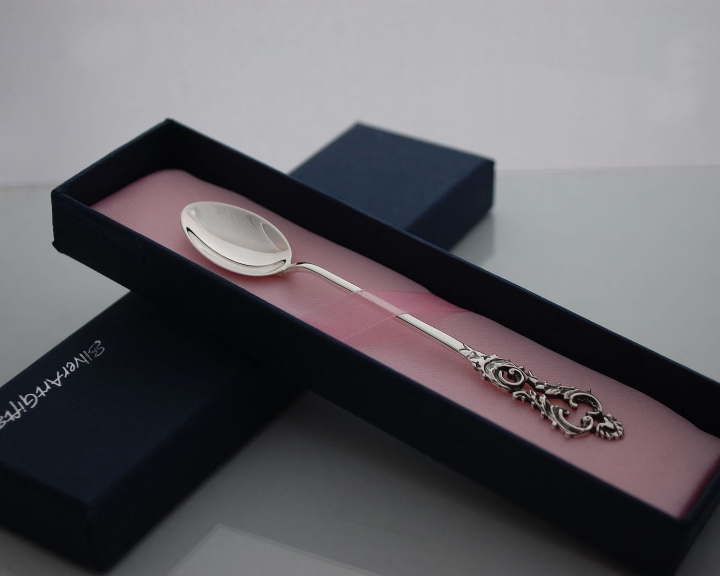 Sterling silver baby spoon, vintage style, mothers day gift
