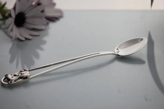 Sterling silver baby spoon .925 TEDDY BEAR