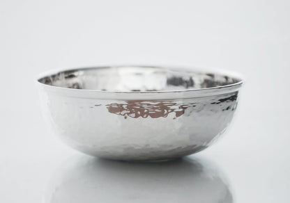 Sterling silver .925 hammered round bowls