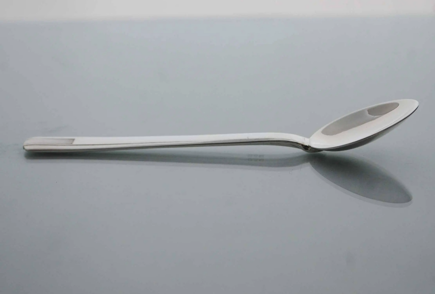 Sterling silver baby spoon .925 minimal flowers on mini baby feeding spoon