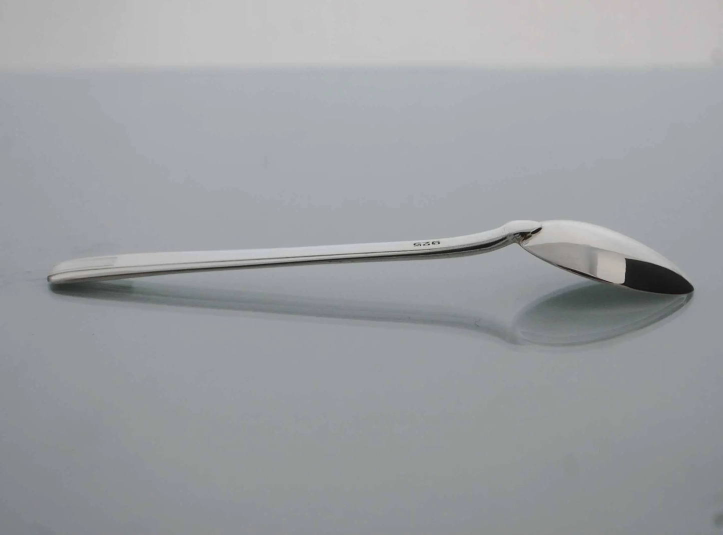 Sterling silver baby spoon .925 minimal flowers on mini baby feeding spoon