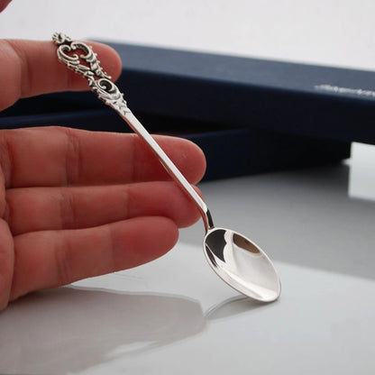 Sterling silver baby spoon, vintage style, mothers day gift
